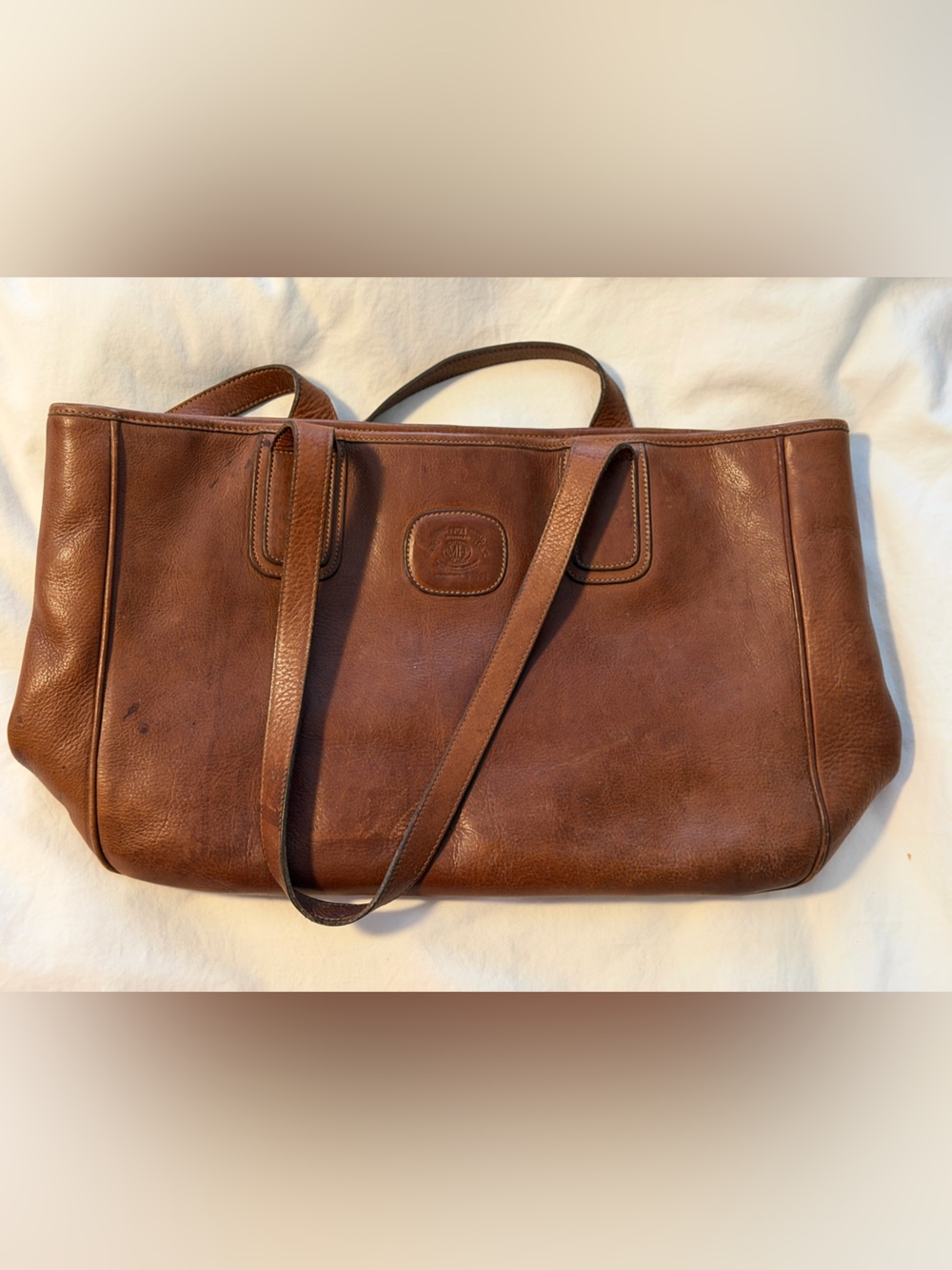 Ghurka Brown Leather Shoulder Bag